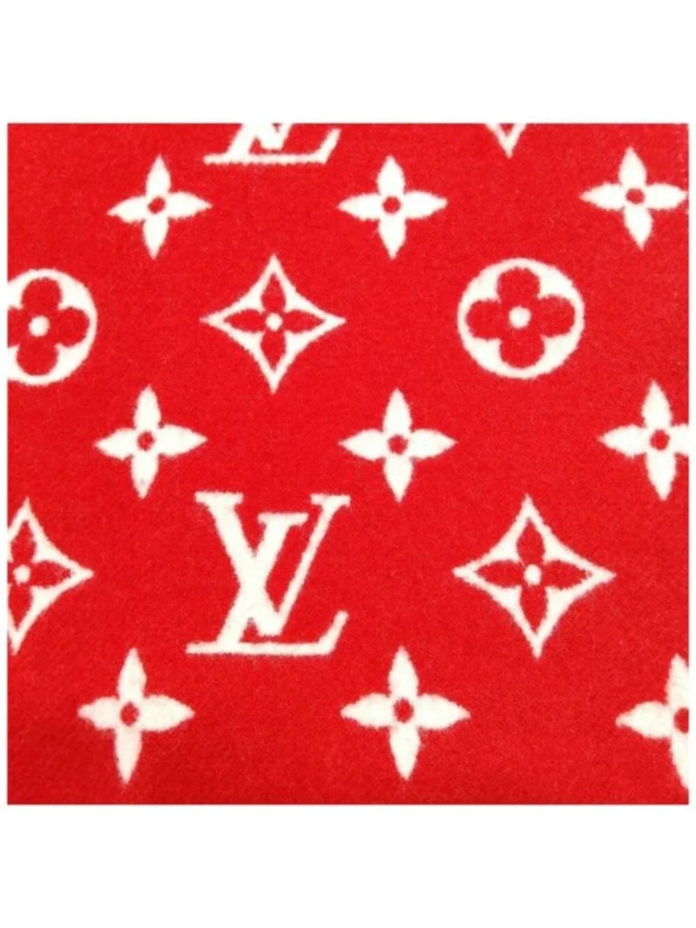 Authentic Louis Vuitton x Supreme Monogram Cashmere Scarf Limited Edition
